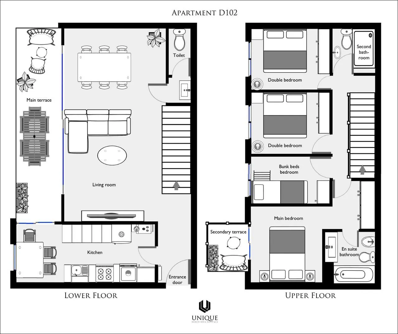 ברצלונה Unique Rentals - Stylish Seafront Duplex